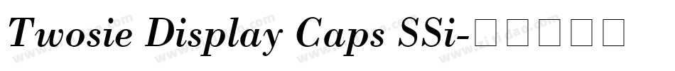 Twosie Display Caps SSi字体转换